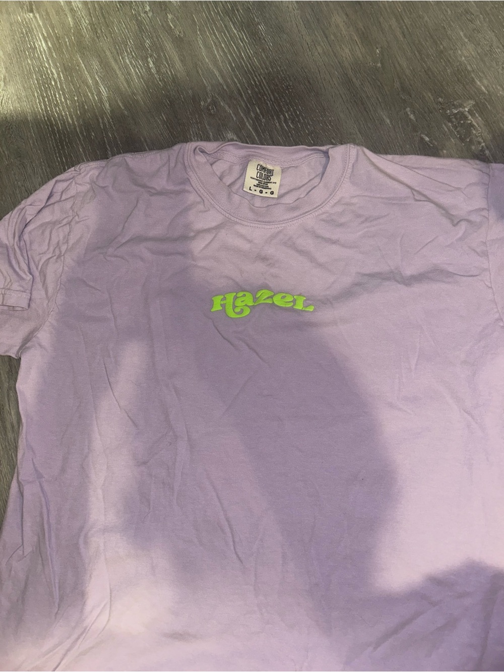 Comfort Colors Lavender Tee with Hazell Logo